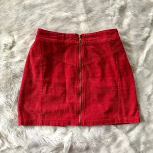 Red Mini Skirt